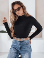 Dámský svetr s polovičním rolákem TARLENA black FashionStreet MY2483