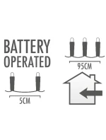 DRÁTĚNÁ SVĚTLA NA BATERIE GIRLANDA 100 VEDLA TEPLÁ BÍLÁ