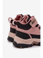 Dětské sněhové boty na suchý zip Big Star SS374011 Růžové Dětské sněhové boty na suchý zip Big Star SS374011 Růžové