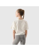 Dívčí top s potiskem 4F 4FJWSS25TTSHF1872-11S