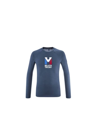 Spodní prádlo MILLET M Trilogy Wool Ts Ls navy blue