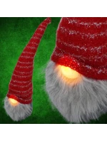 DUCH S DLOUHÝM ČERVENÝM KLOBOUKEM A SVÍTÍCÍM NOSEM 10x9x42 cm