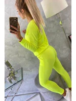 Tepláková souprava žlutá neonová Tepláková souprava žlutá neonová