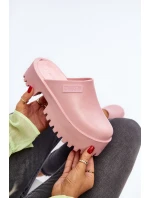 Dámské žabky s masivní podrážkou Big Star NN274020 Růžové Dámské žabky s masivní podrážkou Big Star NN274020 Růžové