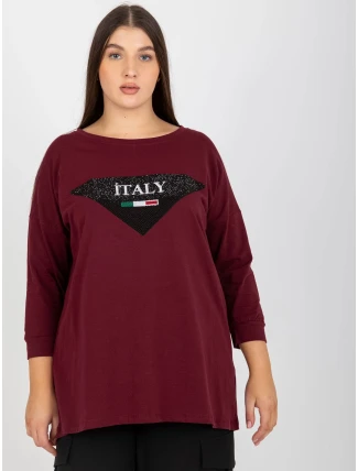 Halenka VI BZ 2911.82P tmavě fialová Halenka VI BZ 2911.82P tmavě fialová