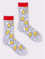 Yoclub Bavlněné ponožky Vzory Barvy SKA-0054F-H800 Grey