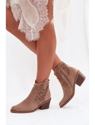 Boty na podpatku model 224424 Step in style Boty na podpatku model 224424 Step in style