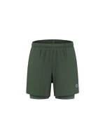 Rogelli šortky 2v1 ESSENTIAL zelené 3XL