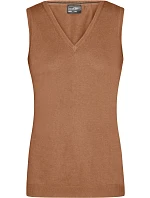 Daiber JN 656 Dámská svetrová vesta s výstřihem do V 02.0656 camel
