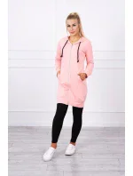 Mikina s kapucí lososová Mikina s kapucí lososová