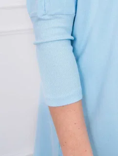 Oversize halenka v modré barvě