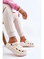 Dámská pěnová platforma Crocs Béžove Beckett