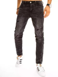 Pánské černé džínové kalhoty FashionStreet UX3211