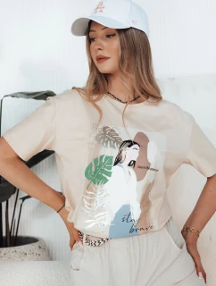 Dámské broskvové tričko BRAVIS FashionStreet RY2618