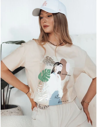 Dámské broskvové tričko BRAVIS FashionStreet RY2618