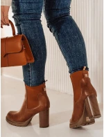 Dámské kozačky CHICMOVE na podpatku velbloudí barvy FashionStreet ZY0577 Dámské kozačky CHICMOVE na podpatku velbloudí barvy FashionStreet ZY0577