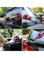 STĚRKA NA OKNA A ZRCADLA S POHYBLIVOU NASTAVITELNOU RUKOJETÍ Z MIKROVLÁKNA 21-37 CM DUNLOP