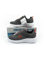 Dětská sportovní obuv Skechers Bounder na suchý zip, lehká, módní, šedá Dětská sportovní obuv Skechers Bounder na suchý zip, lehká, módní, šedá