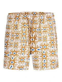Jack&Jones pánské plavky JPSTMAUI SAND MATURE SWIM SHORTS 12291428 BUCKTHAM BROWN