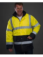 Yoko HVP 302 Hi-Vis Parka 79.P302 hi vis yellow/navy Yoko HVP 302 Hi-Vis Parka 79.P302 hi vis yellow/navy