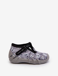 Pohodlné dětské pantofle BEFADO 110N488 Šedé
