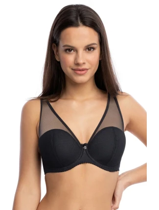 Polovyztužená dámská podprsenka semi soft BS 1124 Hera černá - Gaia Polovyztužená dámská podprsenka semi soft BS 1124 Hera černá - Gaia