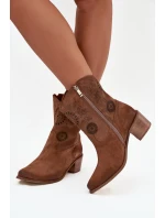 Boty na podpatku  model 222960 Step in style