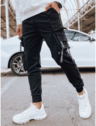 Pánské bojové kalhoty černé FashionStreet UX4214