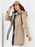 Dámská přechodná bunda parka VERCHA beige FashionStreet TY4261