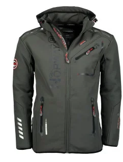 Bunda softshellová Geographical Norway Royaute ASSOR B MEN 068 M WW1975H/GN/Dark šedá / černá