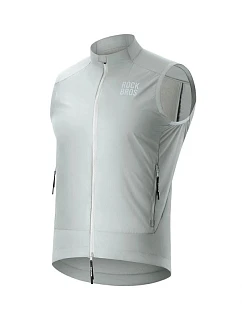 Rockbros větruodolná vesta YDMJ003 jaro/podzim velikost XXL - bílá/šedá