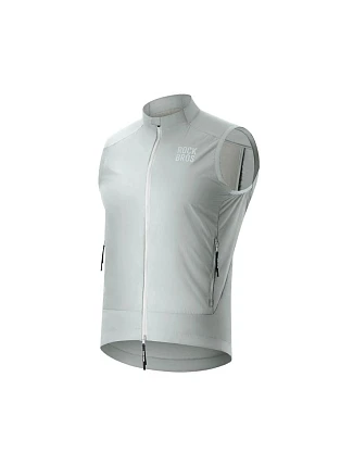 Rockbros větruodolná vesta YDMJ003 jaro/podzim velikost XXL - bílá/šedá