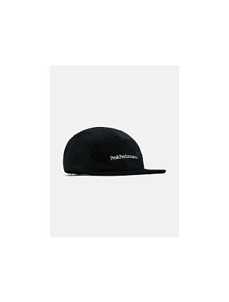 Čepice PEAK PERFORMANCE Cord Cap, černá Čepice PEAK PERFORMANCE Cord Cap, černá