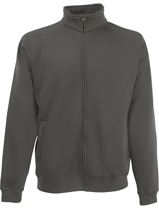 Fruit of the Loom Premium Sweat Jacket Mikina 16.2228 light graphite