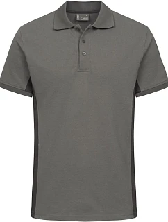 Promodoro 4590 Unisex kontrastní pracovní polo - EXCD 40.4590 steel grey/charcoal
