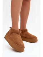 Dámské sněhule z přírodního semiše Camel Mairene Dámské sněhule z přírodního semiše Camel Mairene