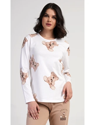 Dámské pyžamo dlouhé Teddy bear Dámské pyžamo dlouhé Teddy bear