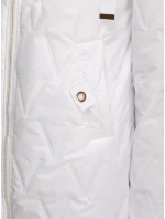 Dámská prošívaná přechodná bunda bílá FashionStreet TY5564