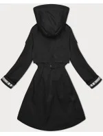 Tenká černá dámská bunda parka s kapucí BH Forever (BH-2403) Tenká černá dámská bunda parka s kapucí BH Forever (BH-2403)