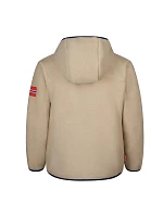 Dětská fleecová bunda Trollkids Aurlandsfjord s kapucí a zipem, béžová (466-815)