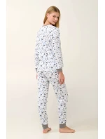 Vamp - Bavlněné dámské pyžamo s manžetami 21950 - Vamp