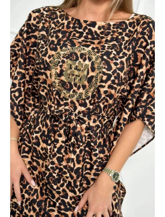 Panther bat šaty béžové Panther bat šaty béžové