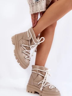 Dámské módní sněhule Béžove Kallen