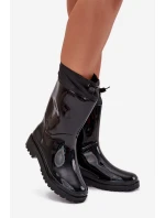 Dámské Holínky Se Stahováním Černé Kessia