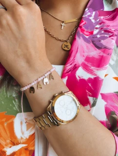 Náramek MAMA'S LOVE růžový FashionStreet LY0089