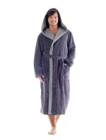 Pánský župan Tampa duo s kapucí 3959 antracit - Vestis Pánský župan Tampa duo s kapucí 3959 antracit - Vestis