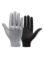 Prodyšné cyklistické rukavice Rockbros, plné, velikost: L - šedé