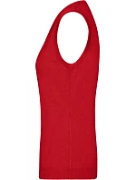 Daiber JN 656 Dámská svetrová vesta s výstřihem do V 02.0656 red Daiber JN 656 Dámská svetrová vesta s výstřihem do V 02.0656 red