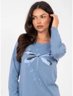 Pyžamo DU PI FP 008.30 šedomodré