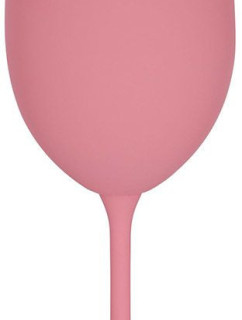 ...KONEČNĚ - růžová sklenice na víno 350 ml